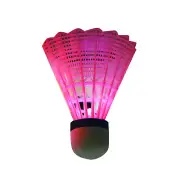 LED Badminton Shuttlecocks 4 Pack Sport Lighting Birdies Glow In Dark Balls n