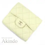 Chanel Trifold Wallet Caviar Skin Classic Small Flap Coco Mark Women'S Ap0231