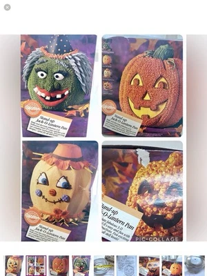 Wiltons Stand Up Jack-O’-Lantern, Witch Cake pan with instructions