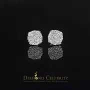925 Yellow Sterling Silver 0.74ct Cubic Zirconia Round Women's Stud Earrings