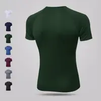 在飛比找ETMall東森購物網優惠-男足球籃球修身吸汗半袖運動T恤