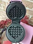 NEW! Dash Heart Mini Waffle Maker 4" Nonstick Pink Orchid Limited Edition!