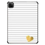iPad Pro 11-inch (3rd/4th gen) iPad Impact Case LITTLE HEART AND GREY STRIPES