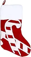 ANKROYU Christmas Stocking Large Capacity Hanging Decor Durable Polyester Festive Ornament for Home Fireplace Tree Decorations 45cm Bag (Crutch)