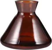 [HAMPPLIES] Stylish Trumpet Shaped Empty Diffuser Bottle Elegant Transparent Glass Fragrance Jar for Home and Office for Essential Oils and DIY Crafts