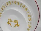 ❤️ 16-pc Corelle DANCER PRANCER Dinnerware Set CHRISTMAS Holiday Gold Reindeer