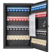 Barska Wall Mount Adjustable Cabinet with Colorful Key Tag Labels Combination Lo