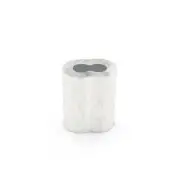 Swage/Ferrule Sleeve 3.0mm Hourglass Aluminium - 100 Pack