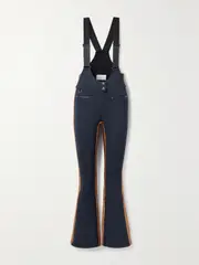 [ERIN SNOW] ERIN SNOW - Kris Striped Bootcut Ski Pants - Navy - US10 US 10 Blue