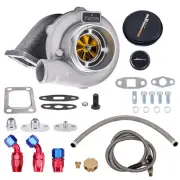 GT3076 GT3037 GT30 Billet Turbo 4-BOLT Flange 500HP + Oil In & Return Line kit (for: Saab)