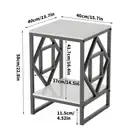 All Real Stonetop Antibacterial Dining Table Side End Table Nesting Coffee Table