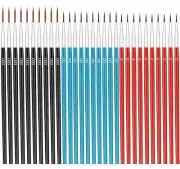 Tiny Detail Paint Brushes 30 Pcs Micro Paint Brushes Fine Tips with 3 Size #0...