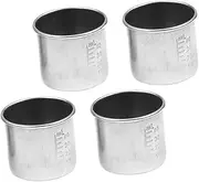 Gatuida Multi-Function Medicine Measuring Cup Pcs Set Corrosion-Resistant Stainless Steel Easy to Use