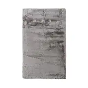 Faux Rabbit Fur Rug Silver 150x240cm