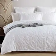 Sofia White Quilt Cover Set