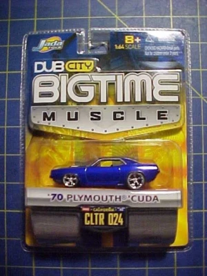 2005 JADA TOYS DUB CITY BIG TIME MUSCLE '70 PLYMOUTH CUDA! NIP BLUE