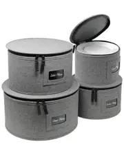 Sorbus 4pc Dinnerware Storage Set