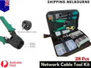Network Cable Tool Kit CAT6/CAT5 LAN Crimper RJ45 Ethernet Tester Set Crimping