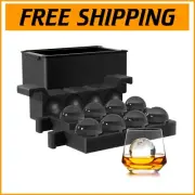 Elegant Ice Sphere Maker - Create 8 Perfect 2-Inch Clear Ice Balls for Cocktails