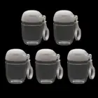 Portable Travel Bottle Empty Hand Sanitizer Bottle Keychain Holder with Clip Cap