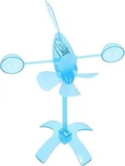 OKUMEYR Wind Turbine Mini Generator Motor Wind Turbine Generator Kit Circuits for Wind Generator Micro Wind Turbine Mechanical Hand for Steam Turbine Sky-blue Plastic