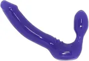 FEELDOE ® Classic Silicone Strapless Strap-on Harness-Free Double Dildo (Without Vibrator)