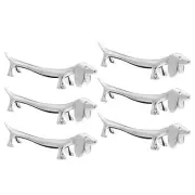6 Pcs Japandi Knife Rest Dogs Cutlery Stand Puppy Chopstick