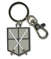 **Legit** Attack on Titan 104th Trainees Squad Emblem Metal Keychain #36794