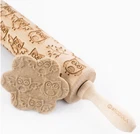 Stodola Engraved Large Rolling Pin with OWL Pattern