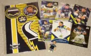 Nrl North Qld Cowboys Jason Taumalolo mini Coles Figure + 6 Cards + Badges +