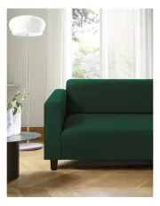 [Sherwood Home] Premium Faux Suede Couch Sofa Cover 3 Seater in Eden Green