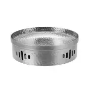 NNEAGS 26cm Dry Pot with Hammered Texture, Natural Silver Color, a Kitchen Essen