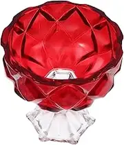 Generic Ice Cream Glass Clear Glasses Dessert Bowls Trifle Bowl Ice Cream Dishes Cups for Desserts Vintage Cups Chocolate Pudding Cups Ice Cream Sundae Bowls Vintage Glass Bowls Red
