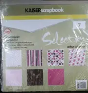 Kaiser Scrapbooking 12x12 Paper Pack Selection- Bubblegum 7 Designs