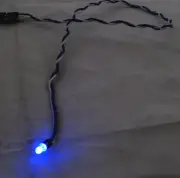 Computer Case Panel 3mm Blue LED Light 12VDC 16" Wires Universal Fit Tailed LED