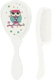 Baby Brush and Comb Set - Cradle Cap Baby Hairbrush Grooming Hair Brush | Safety Kids Products Shower Massage Scalp Care for Bath