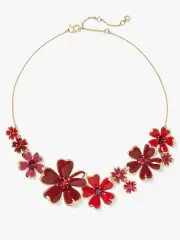 blushing blooms statement necklace