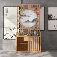 在飛比找樂天市場購物網優惠-【可開發票】屏風 屏風玄關 屏風櫃 屏風隔間 玻璃屏風 實木