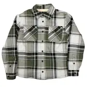 Brand New Mens Dakine Snap Front Sherpa Shirt Jacket Green Medium