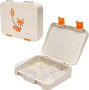 Kid-Friendly Easy Clean Bento Lunchbox by My Family - Leakproof, Durable, BPA-Free - Fits Cooler Bag - Dishwasher Safe