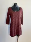 ISHKA Rust Colour Long Sleeve Short Shift Dress BNWT Size XL