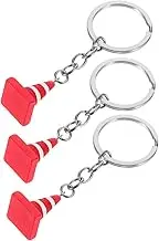 3pcs Mini Traffic Cone Keychains Cute Traffic Cone Keyring Pendants for Purses Backpacks Fun Party Favors for Construction Theme Events Celebrations