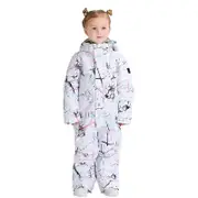 Nevenka One Piece Ski Suits Jackets Waterproof Winter Warm Jumpsuits for Kids-50802