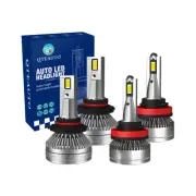 4P 9005/HB3/H10 H8/H9/H11 LED High Beam Fog Light 6000K For 2008-2011 Volvo V50 (for: Volvo)