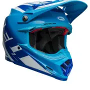 Moto-9S Flex Rail Blue Offroad Helmet