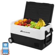 Mudiro 12 Volt Refrigerator with Bluetooth function 12V Car Fridge 35L(37QT) 55L(58QT) -4℉~68℉ Freezer Compressor Cooler