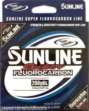 Sunline Super Fluorocarbon Fishing Line 200 Yards Bass, Walleye Fishing Line
