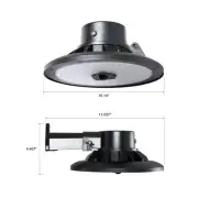 5000 Lumens Hardwired Outdoor LED Area Light with Motion Detection and Dusk