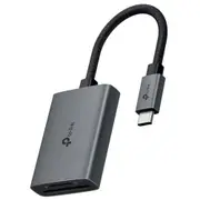 TP-Link UA430C USB-C 2-in-1 SD & microSD Card Reader 5 Gbps USB 3.0 Type-C / Support UHS-I 200 MB/s & Dual Card Reading Simultaneously [UA430C]