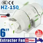 Silent Extractor Fan 6" Inch Duct Hydroponic Inline Exhaust Vent Industrial OZ